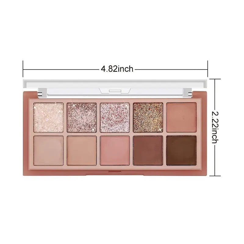 10-Farben-Lidschattenpalette