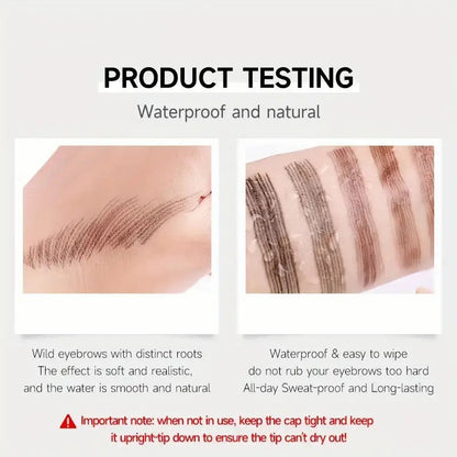 4-zackiger Flüssig-Augenbrauenstift mit geteilter Spitze