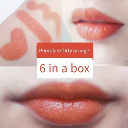 6-teiliges mattes Misty-Lippenstift-Se