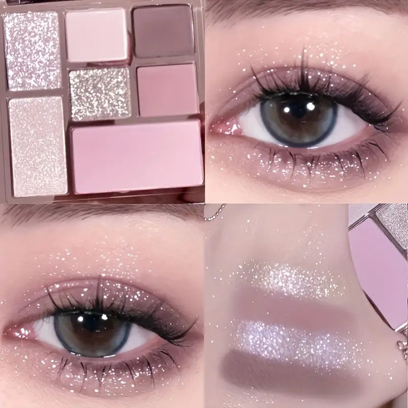 7-Farben-Lidschatten-Tangram-Palette