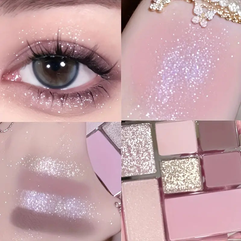 7-Farben-Lidschatten-Tangram-Palette