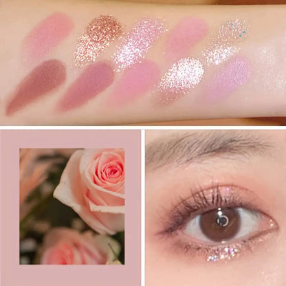 10-Farben-Lidschattenpalette