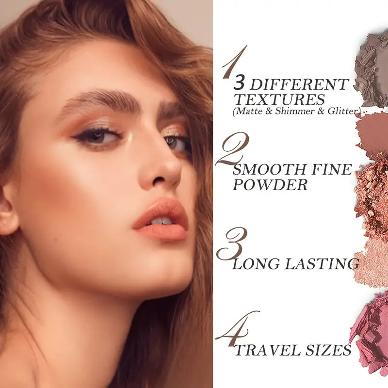 10-Farben-Lidschattenpalette